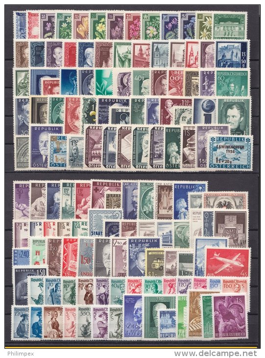 AUSTRIA, SUPERB LOT MNH SET MOSTLY COMPLETE SETS! - Colecciones