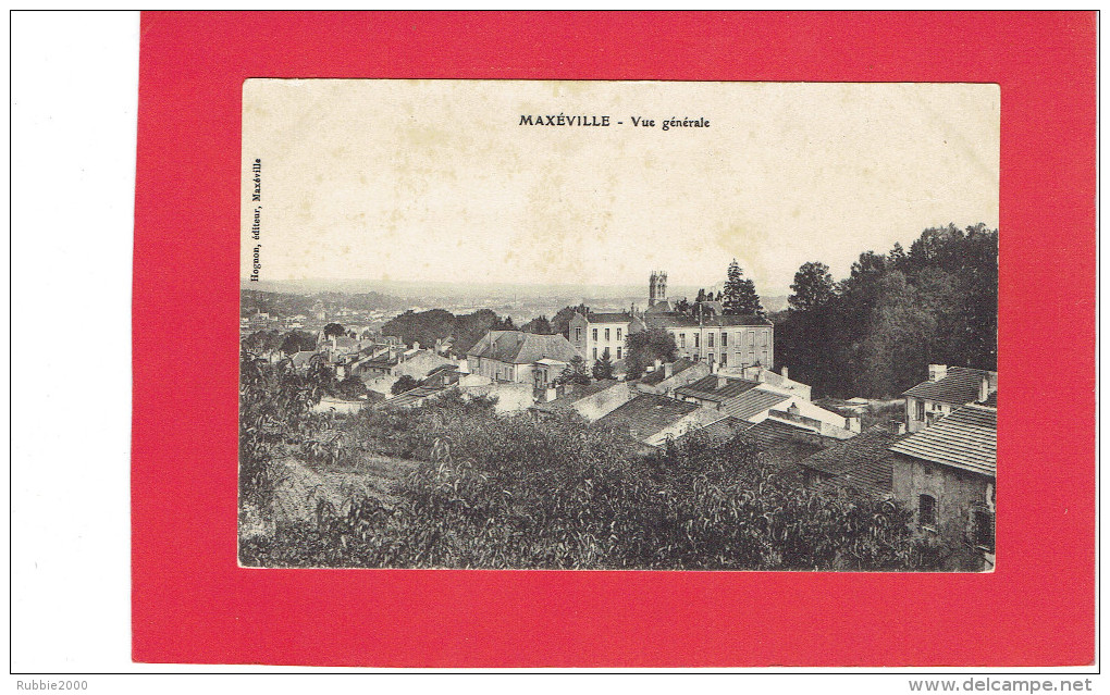 MAXEVILLE 1915 VUE CARTE EN BON ETAT - Maxeville