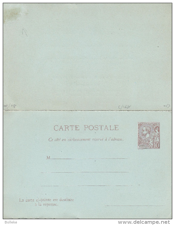 Monaco - Carte Postale De 1891 / 2 - Entier Postal - Covers & Documents