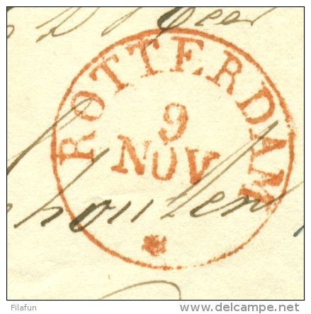 Nederland - 1831 - Franco Briefje Met Rotterdam En Rotterdam/Franco Naar Dordt - PEP 10510-21zk + 16 - ...-1852 Voorlopers