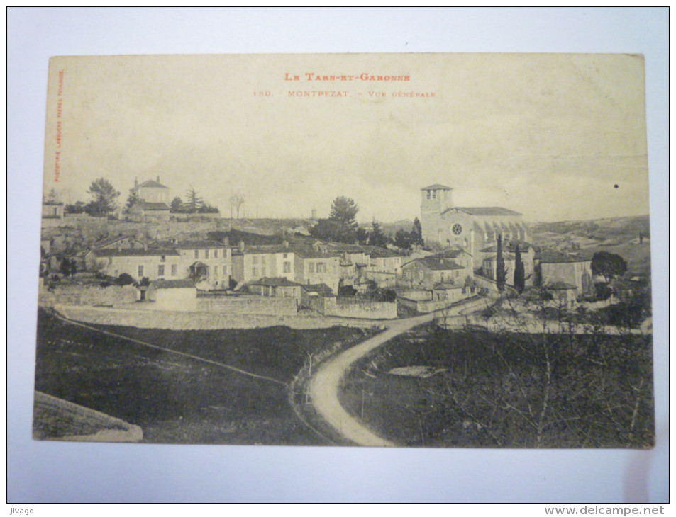 MONTPEZAT  (Tarn-et-Garonne)  :  Vue Générale   1907 - Montpezat De Quercy