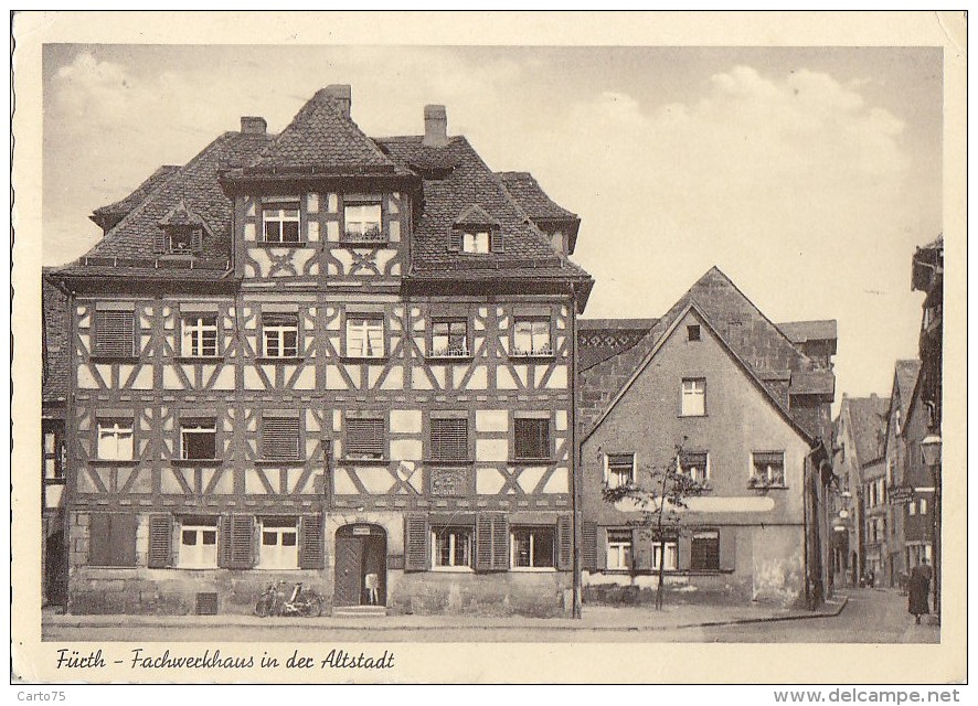 Allemagne - Fürth - Fachwerkhaus In Der Altstadt - 1955 - Furth