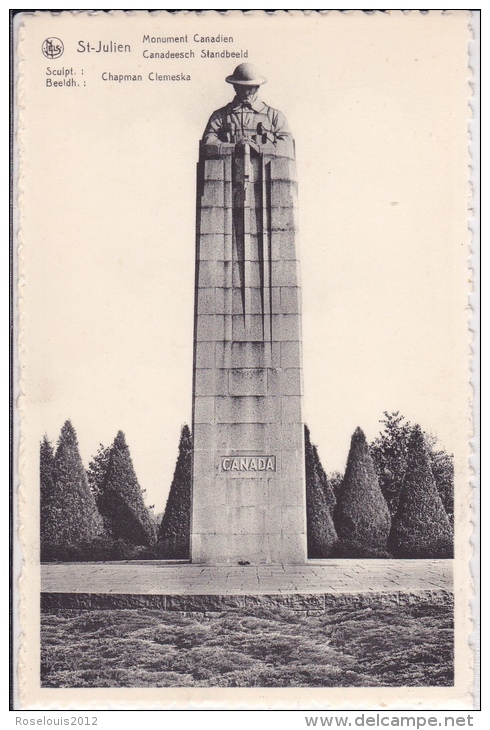 SAINT-JULIEN : Momument Canadien - Langemark-Poelkapelle