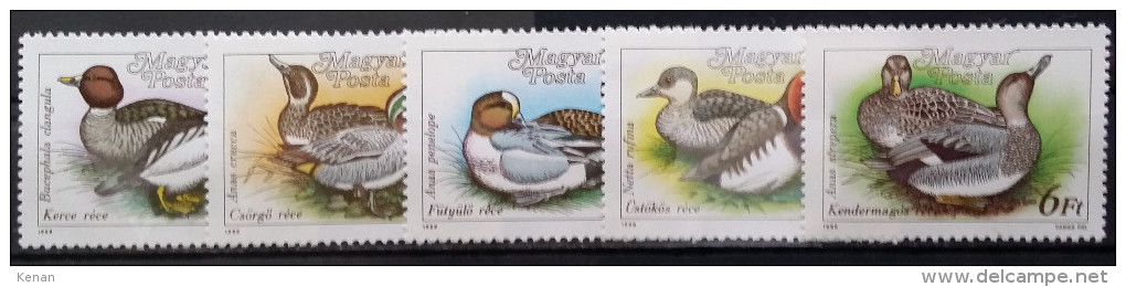 Hungary, 1988, MI: 3972/76  (MNH) - Ducks