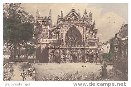 EXETER CATHEDRAL - GUY FAWKES INSET BY PHILLIMORE - Other & Unclassified