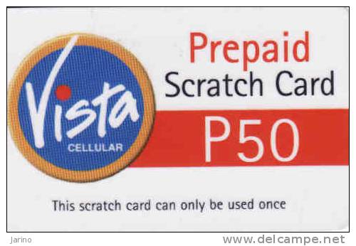 Botswana, Vista Cellular Prepaid Scratch Card P50 - Botswana