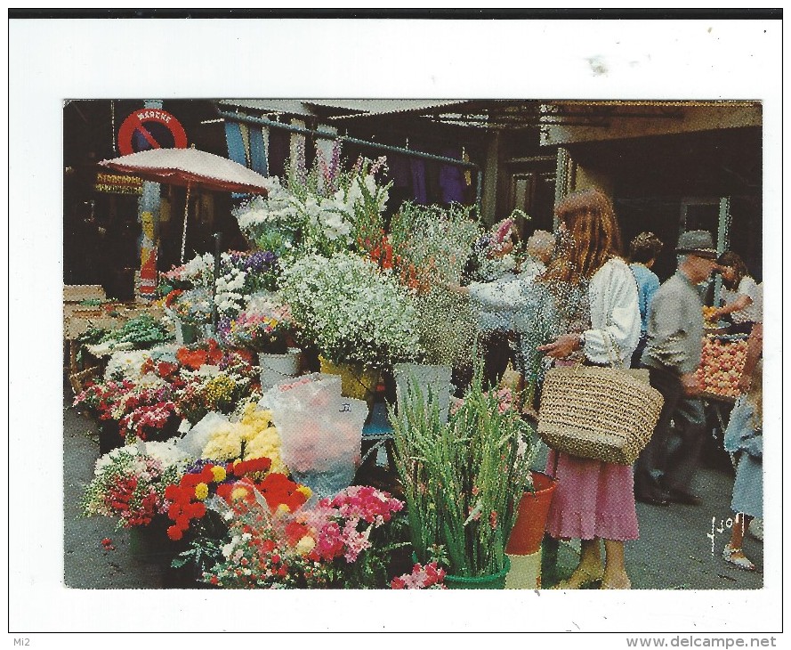 CPM  06 Antibes Marché Aux Fleurs Yvon Neuve TBE - Autres & Non Classés