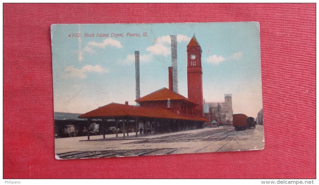 - Illinois> Peoria Rock Island Depot ----------ref 1896 - Peoria