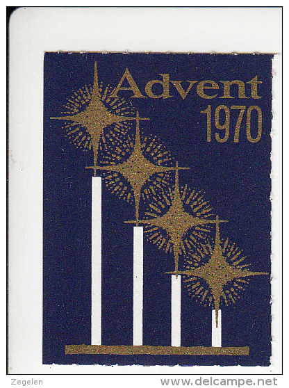 Denemarken Kerstvignet Cat AFA Julemaerker Norden Advent-Dansk Jaar 1970 **  Cat 3.00 DKK - Ortsausgaben