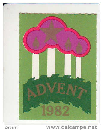 Denemarken Kerstvignet Cat AFA Julemaerker Norden Advent-Dansk Jaar 1982 Cat 3.00 DKK - Emisiones Locales