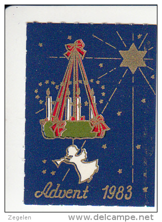 Denemarken Kerstvignet Cat AFA Julemaerker Norden Advent-Dansk Jaar 1983 Cat 3.00 DKK - Local Post Stamps