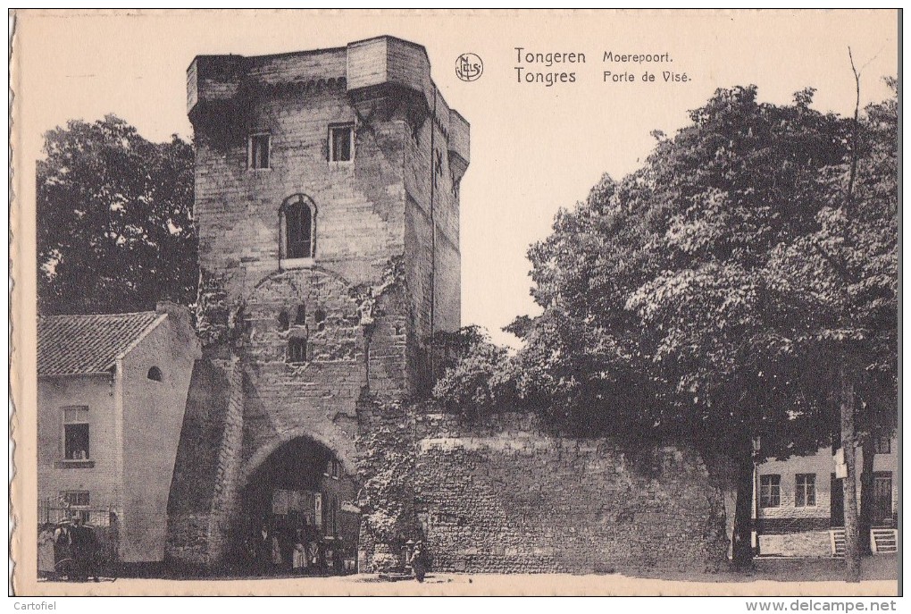 TONGEREN-TONGRES-MOEREPOORT-PORTE DE VISE-LOT-4 OUDE KAARTEN-PRIJSJE-ZIE 9 SCANS-MOOI ! ! ! - Tongeren