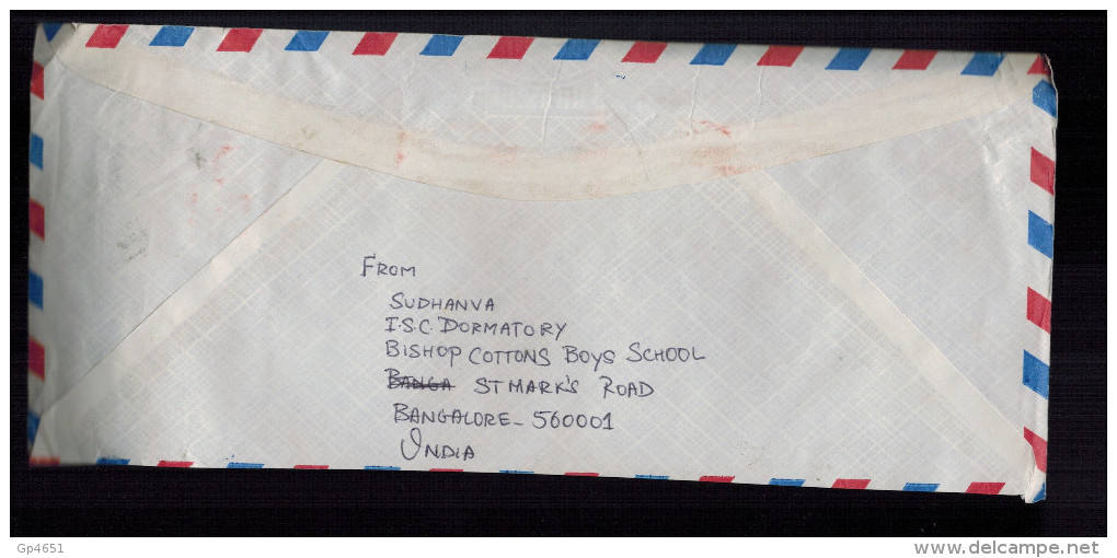 2.50r Olympic Weight Lifting (x2) Air Mail **1984 Scott #1064 Bangalore To Turku, Finland - Covers & Documents