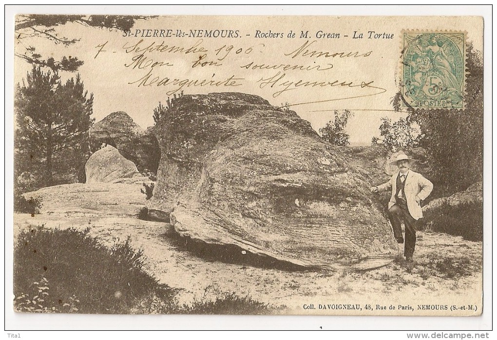 T835 - St-Pierre-lès-Nemours - Rochers De M. Grean - La Tortue - Saint Pierre Les Nemours