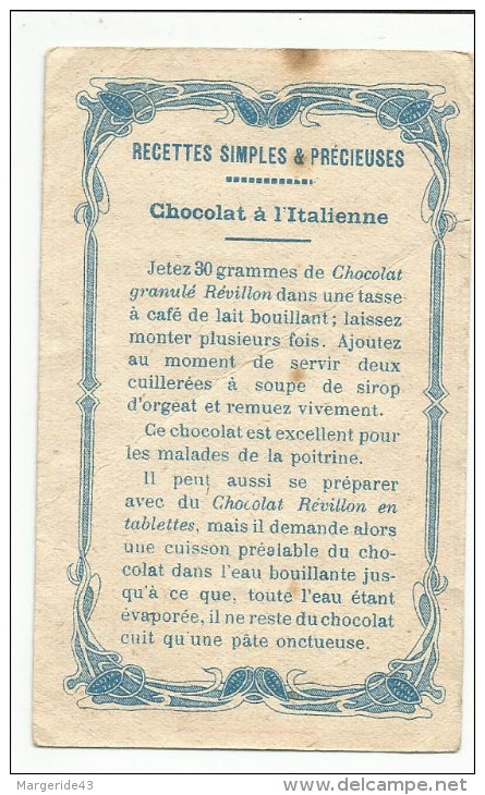 CHROMOS CHOCOLAT REVILLON - INTERPRETATIONS POUR DESSINER SIMPLEMENT. - Revillon