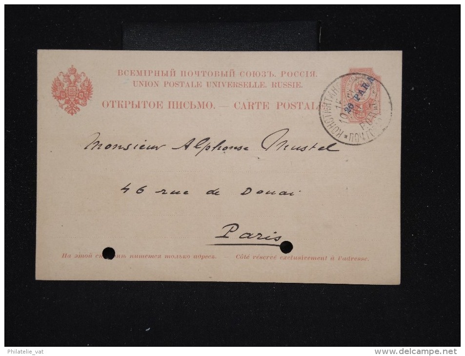 RUSSIE - LEVANT - Entier Postal De Constantinople Pour Paris En 1904 - à Voir - Lot P8601 - Turkish Empire