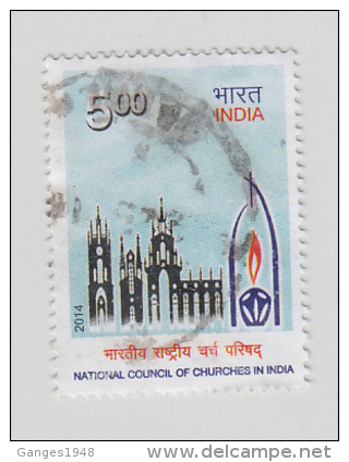 India  2014  NATIONAL COUNCIL OF CHURCHES IN INDIA  Used   # 82434  Inde  Indien - Oblitérés