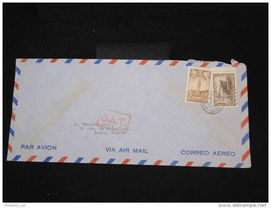 CANADA - Enveloppe De Montreal Pour Paris En 1945 - à Voir - Lot P8612 - Storia Postale