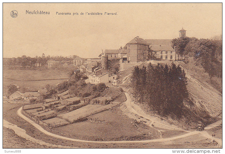 Neufchâteau - Panorama Pris De L'ardoisière Pierrard (imprimerie Petit, Automobile) - Neufchâteau