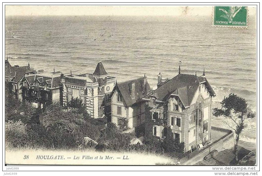 HOULGATE ..-- 14 . CALVADOS ..-- Villas Et Mer . Vers REIMS . Voir Verso . - Houlgate