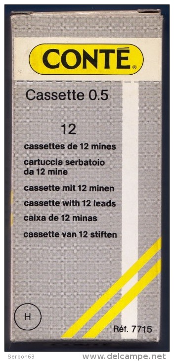 1 CASSETTE DE 12 MINES 0.5mm CONTE REF. 7715 ANNEES 1990/1995 ? FERMETURE MAGASIN LIBRAIRIE PAPETERIE SCOLAIRE - Stylos