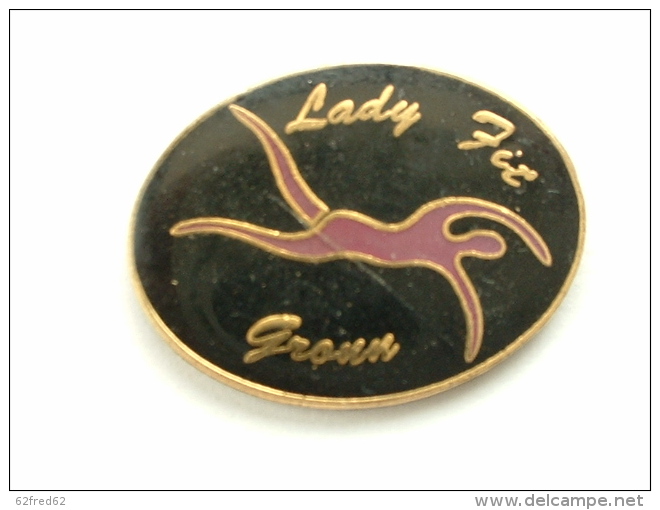 Pin´s FEMME - LADY FIT GROUN - Natation