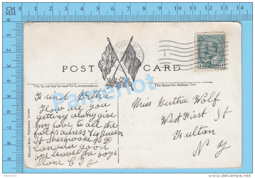 Sherbrooke  P. Quebec ( St-Charles Borommé Souvenir Of Sherbrooke Voyagé En1910 ) Post Card Postcard 2 Scans - Sherbrooke