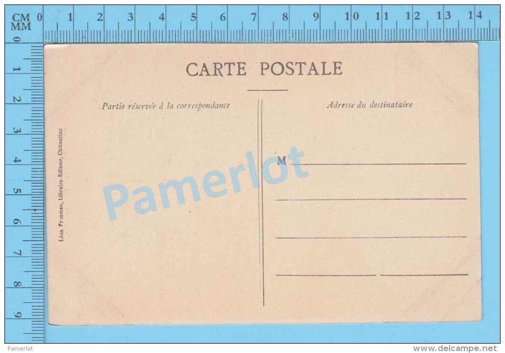 Chicoutimi P. Quebec ( Monument Price ) Post Card Postcard 2 Scans - Chicoutimi