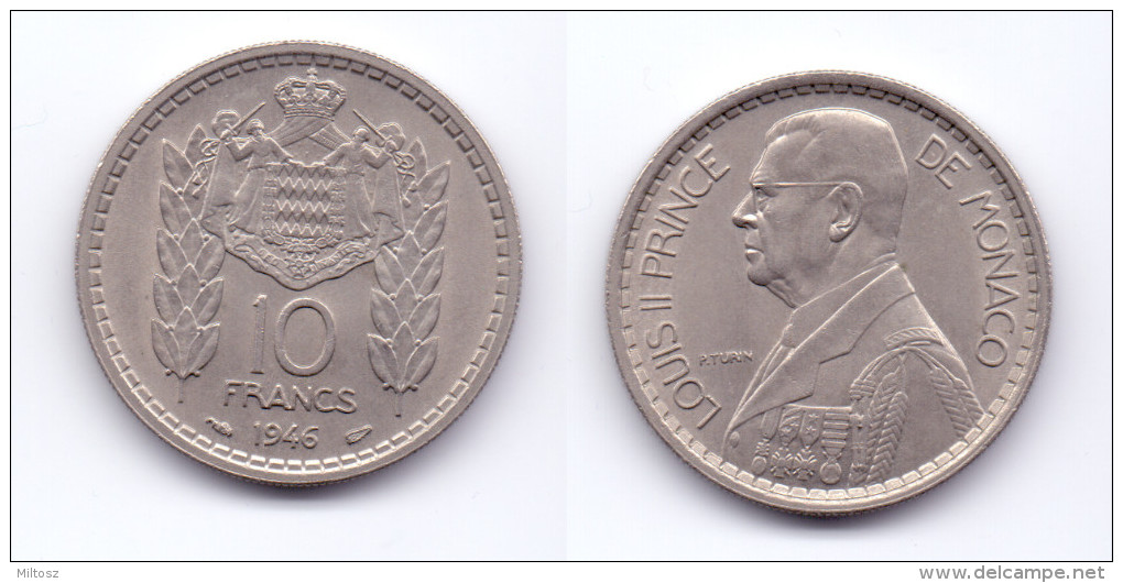 Monaco 10 Francs 1946 - 1922-1949 Louis II.