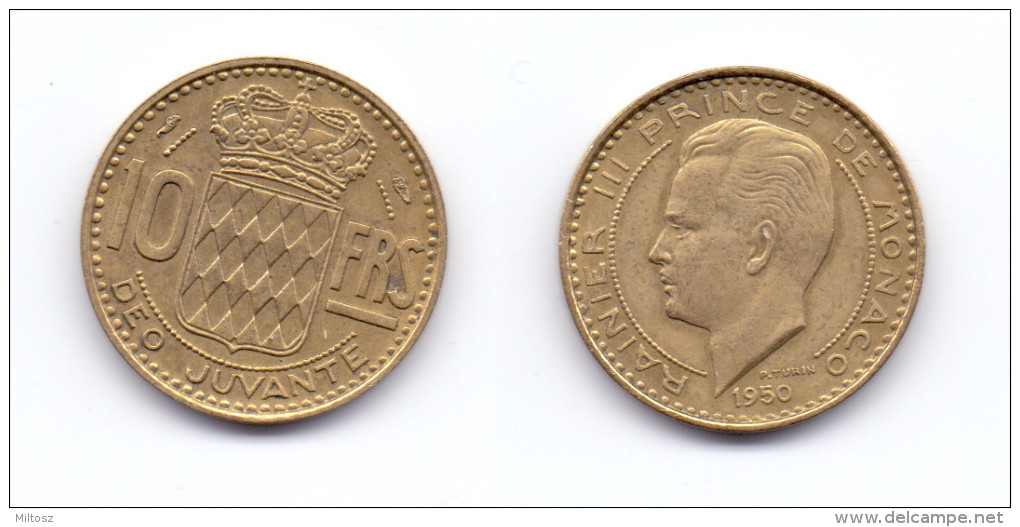 Monaco 10 Francs 1950 - 1949-1956 Franchi Antichi