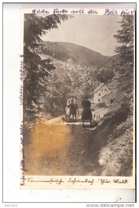 0-6113 MASSERBERG - FEHRENBACH, Ortsansicht, 1953 - Masserberg