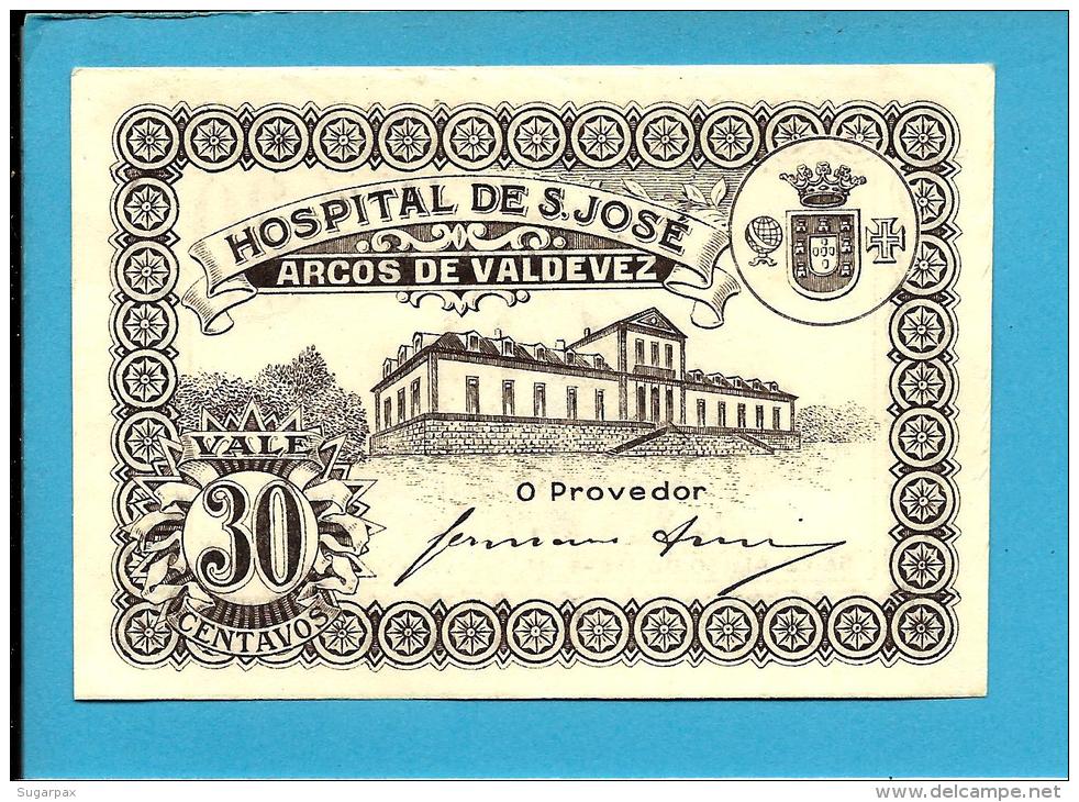 ARCOS DE VALDEVEZ - CÉDULA De 30 CENTAVOS - M.A. 252 - UNC. - ND - PORTUGAL - EMERGENCY PAPER MONEY - NOTGELD - Portugal