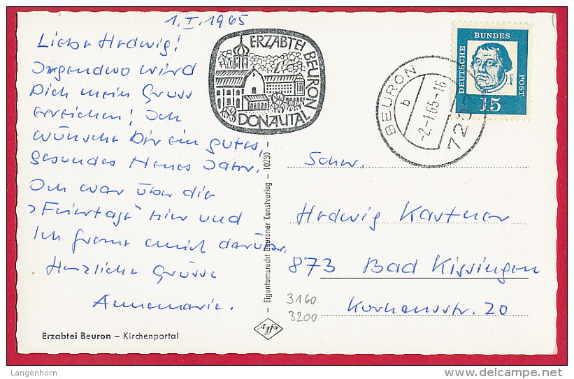 2 AK ´Beuron´ (LK Sigmaringen) Kirche ~ 1960 - Sigmaringen