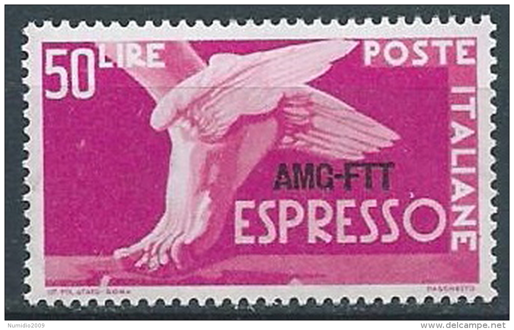 1952 TRIESTE A ESPRESSO 50 LIRE MNH ** - VA30-9 - Poste Exprèsse