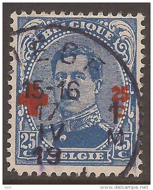 COB / OBP 156  - Oblitéré / Gestempeld - 1918 Cruz Roja