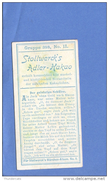 CHROMO STOLLWERCK FAIRY TALE MARCHEN FABLE SPROOKJE GRUPPE 388 NO 2 - Stollwerck