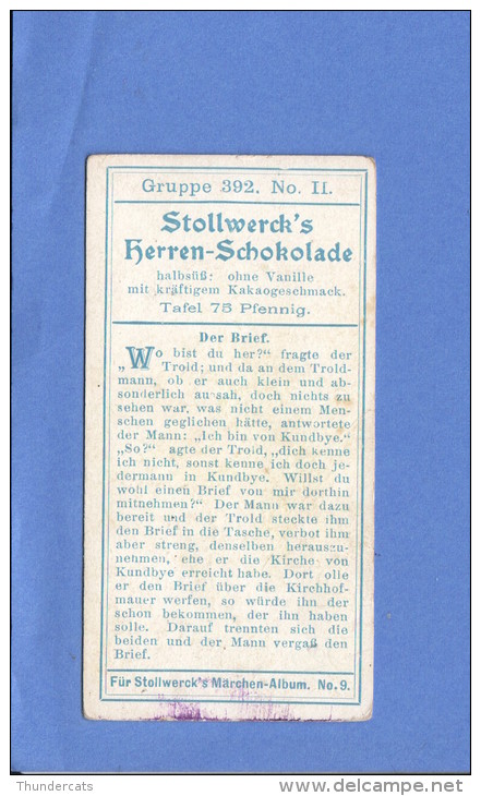 CHROMO STOLLWERCK FAIRY TALE MARCHEN FABLE SPROOKJE GRUPPE 392 NO 2 - Stollwerck