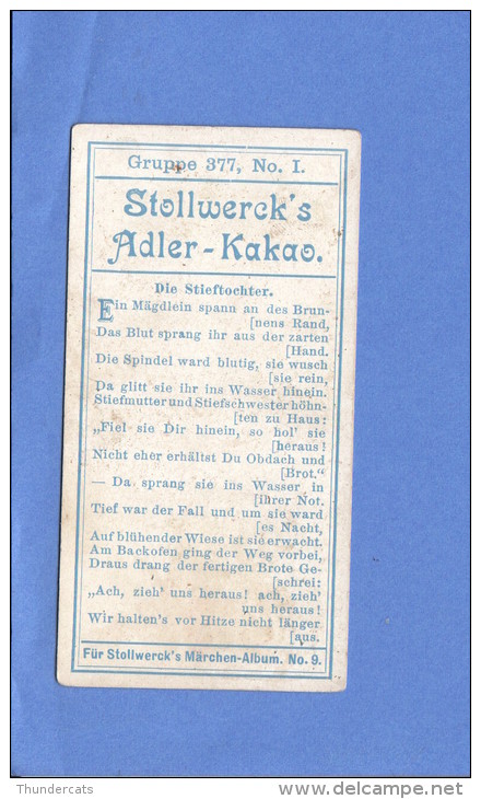 CHROMO STOLLWERCK FAIRY TALE MARCHEN FABLE SPROOKJE GRUPPE 377 NO 1 - Stollwerck