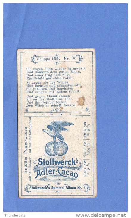 CHROMO STOLLWERCK FAIRY TALE MARCHEN FABLE SPROOKJE GRUPPE 139 NO 4 - Stollwerck