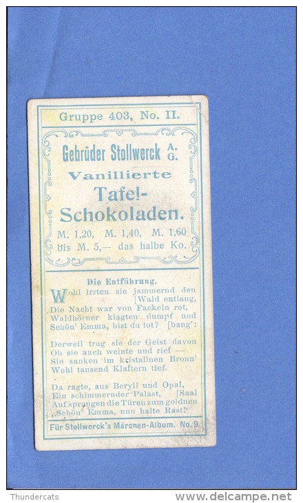 CHROMO STOLLWERCK FAIRY TALE MARCHEN FABLE SPROOKJE GRUPPE 403 NO 2 - Stollwerck