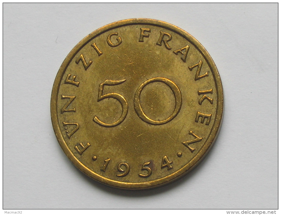 50 Franken 1954 - SARRE - Saarland - *** EN ACHAT IMMEDIAT **** - Autres & Non Classés