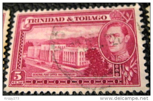 Trinidad And Tobago 1938 General Post Office And Treasury 5c - Used - Trinidad Y Tobago