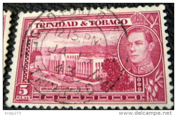 Trinidad And Tobago 1938 General Post Office And Treasury 5c - Used - Trinidad Y Tobago