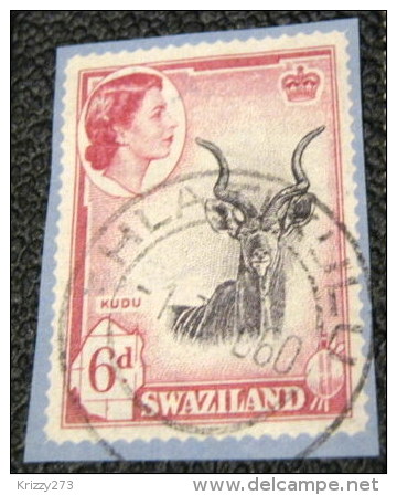 Swaziland Printed Stationery Kudu 6d - Used - Swaziland (...-1967)