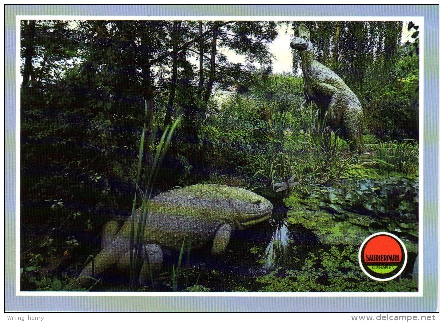 Bautzen Kleinwelka - Saurierpark 2  Dino Mastodonsaurus Corythosaurus - Bautzen