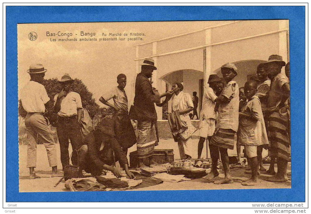 Congo Belge--BANGU--au Marché De Kitobola-les Marchands Ambulants-gros Plan-années 20-édition Thill - Belgisch-Congo
