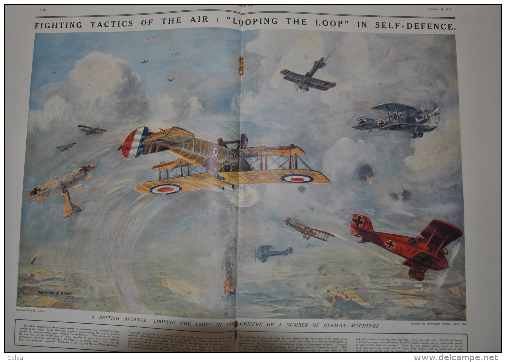 WW1 With The Overland Aeroplanes At The Front  1918 - Armée/ Guerre