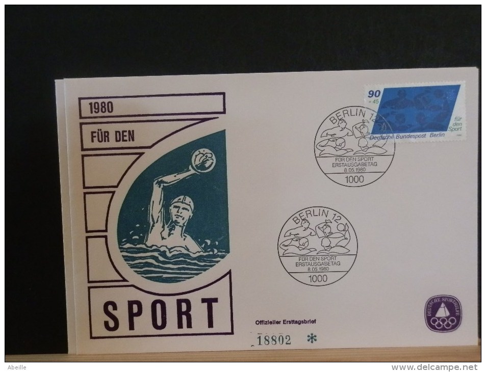 53/506   FDC  ALLEMAGNE - Water-Polo