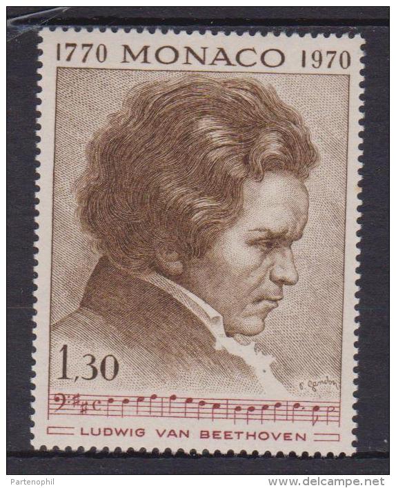 MONACO - 1970 Beethoven  Compositore 1 V. MNH - Altri & Non Classificati