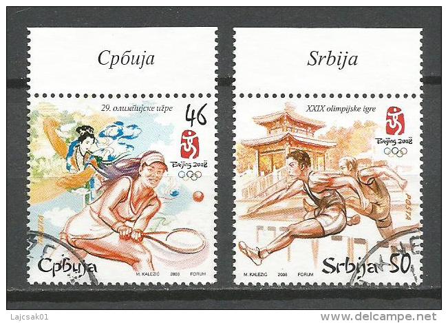 Serbia 2008. Used Beijing Olympic Games Set - Servië